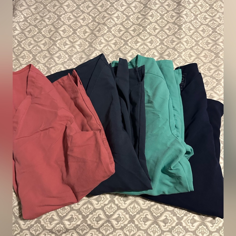 Bundle of 4 Figs Technical Collection Scrub Tops